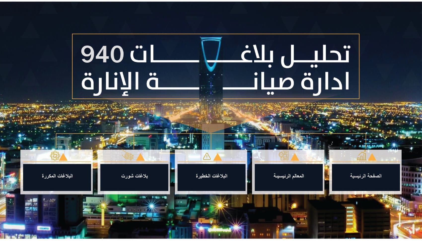 واجهة تنقّل تقرير البلاغات