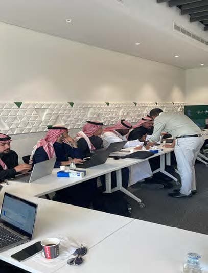 تدريب عملي ومتابعة المتدربين